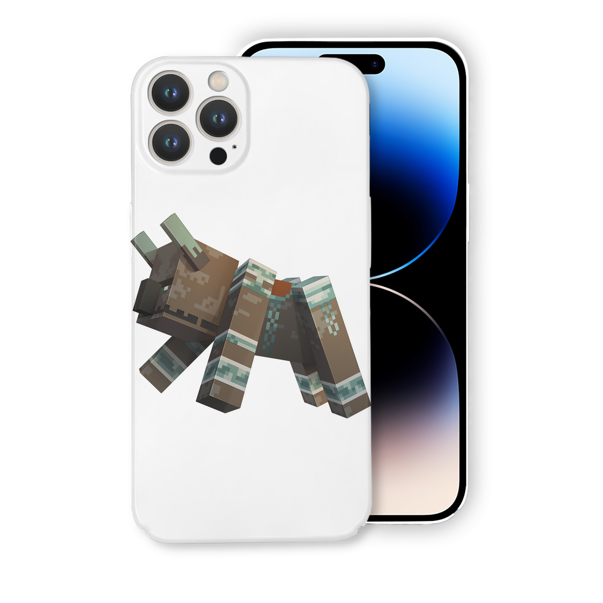 （画像用） マインクラフト ブロックの世界 Minecraft MC Block world 【iPhone 14シリーズ対応】ハードケース
